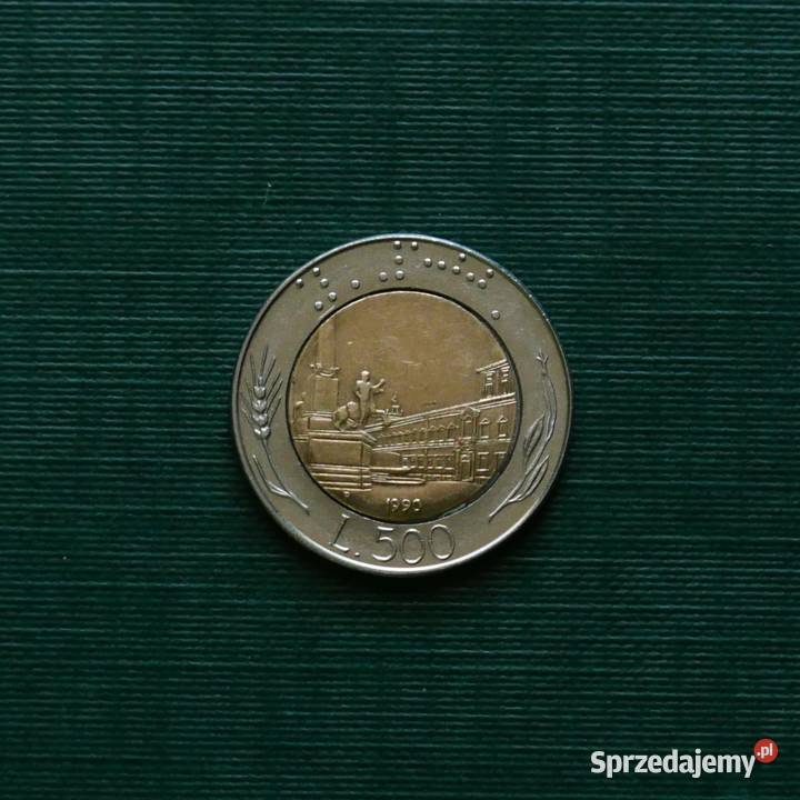 WŁOCHY 500 lirów 1990r Gliwice sprzedam