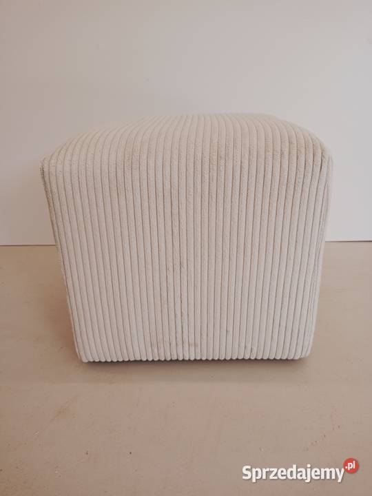 Pufa prążek śmietanka nowe 40cm sprzedam