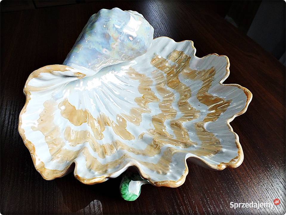 Patera Muszla na owoce porcelana glazurowana Żary