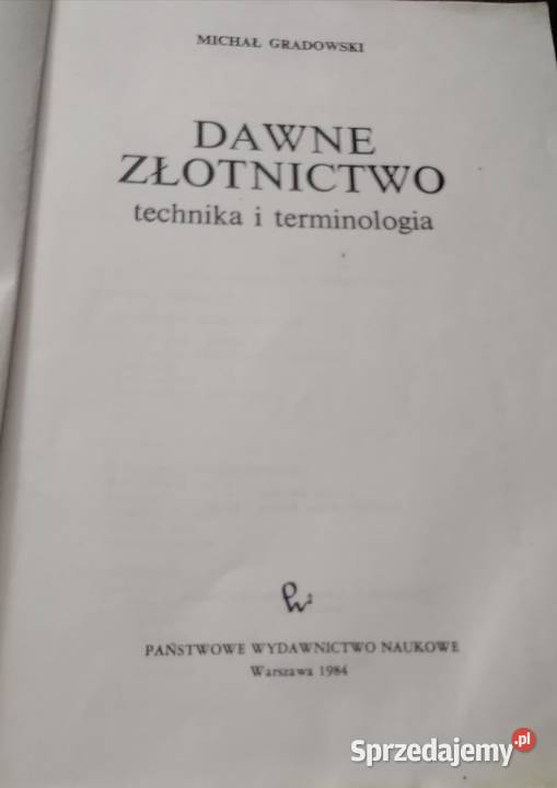 Dawne złotnictwo M Gradowski 1980 R łódzkie Łódź