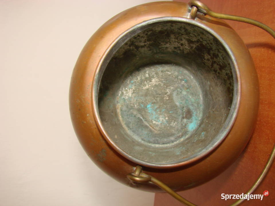 stara miedziana puszka wiaderko Pruszcz Gdański sprzedam