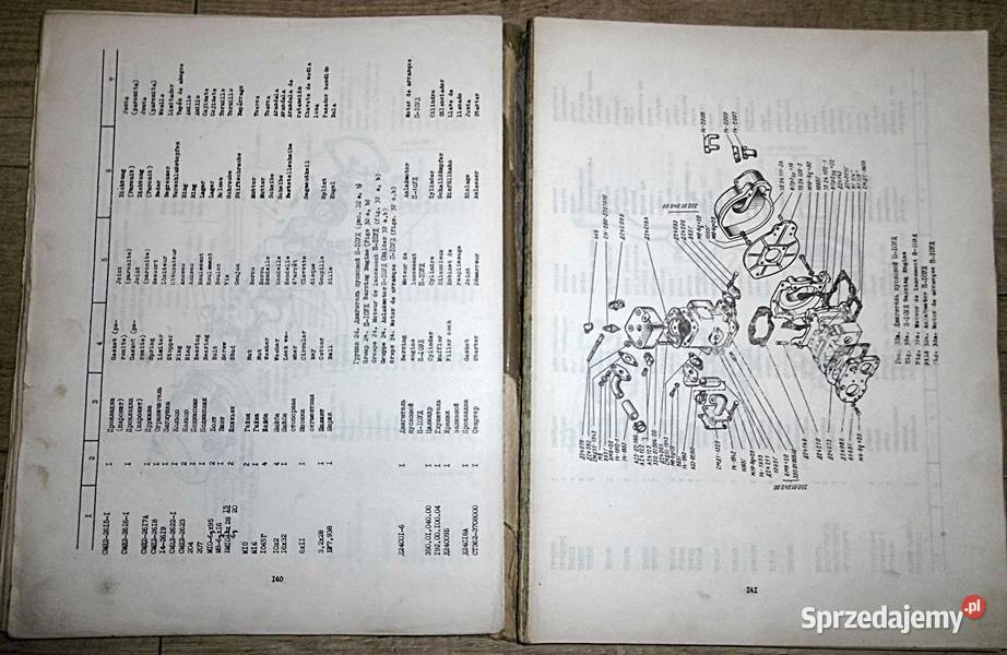 Katalog części zamiennych spycharka ciągnik DT Ostrów Wielkopolski
