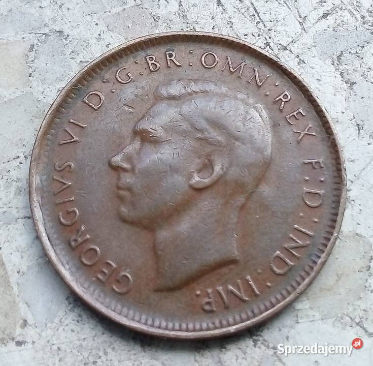 AUSTRALIA HALF PENNY 1948 r KANGUR mazowieckie Legionowo
