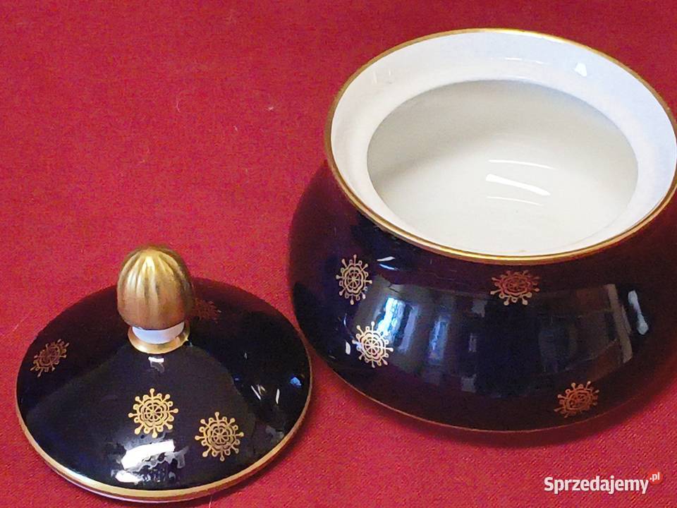Porcelanowa cukiernica z pokrywką Weimar