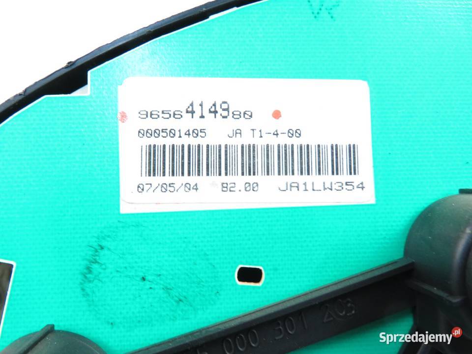 LICZNIK PEUGEOT 206 SW 16 HDi 9656414980