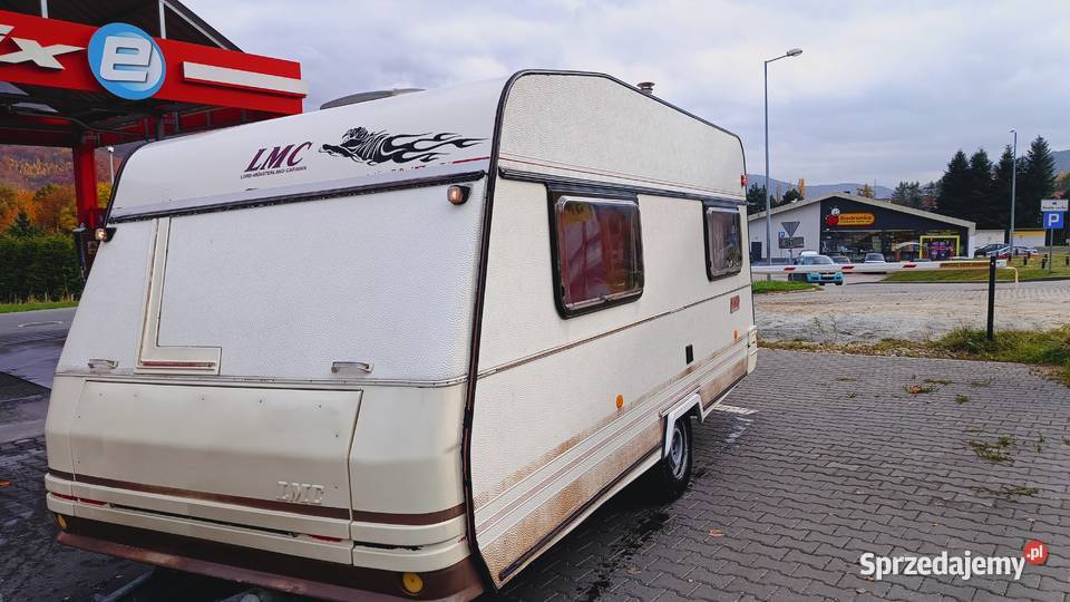 przyczepa kempingowa campingowa kemping OKAZJA Kempingowe Międzybrodzie Bialskie