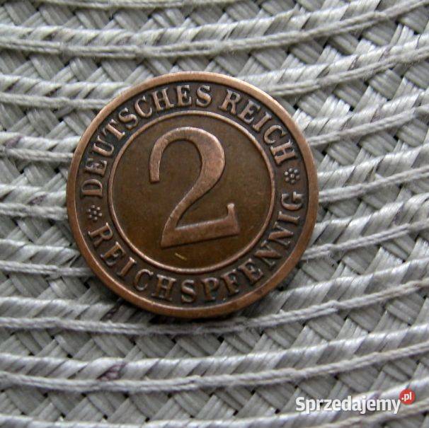 Niemcy 2 Reichspfennig 1936r D Kalisz