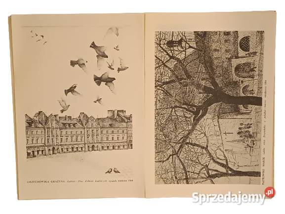 Lublin w grafice 1986 r 16 grafik Antyki, Sztuka, Kolekcje Rzeszów sprzedam