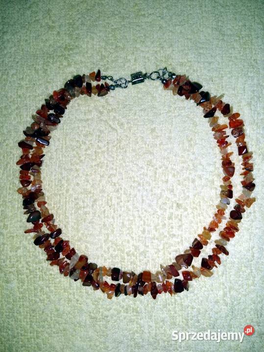Naszyjnik bursztynowy podwóny dolnośląskie Bolków