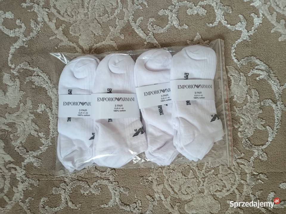 Komplet skarpetki męskie stopki Emporio Armani Bielizna Białystok sprzedam