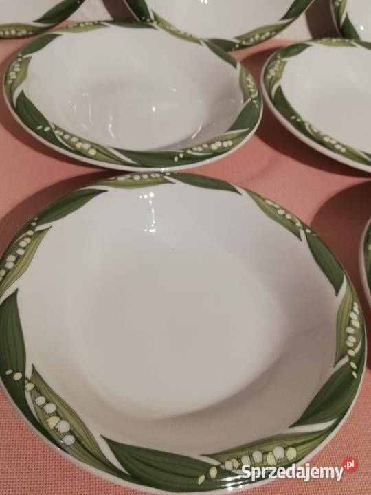 Talerze do zupy w konwalie porcelana Thomas małopolskie Gorlice
