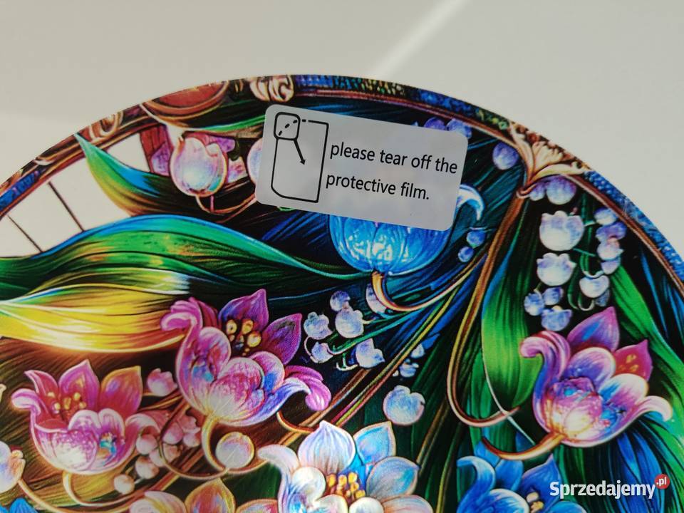 Nowy witraż witrażyk dekoracja okienna kwiaty