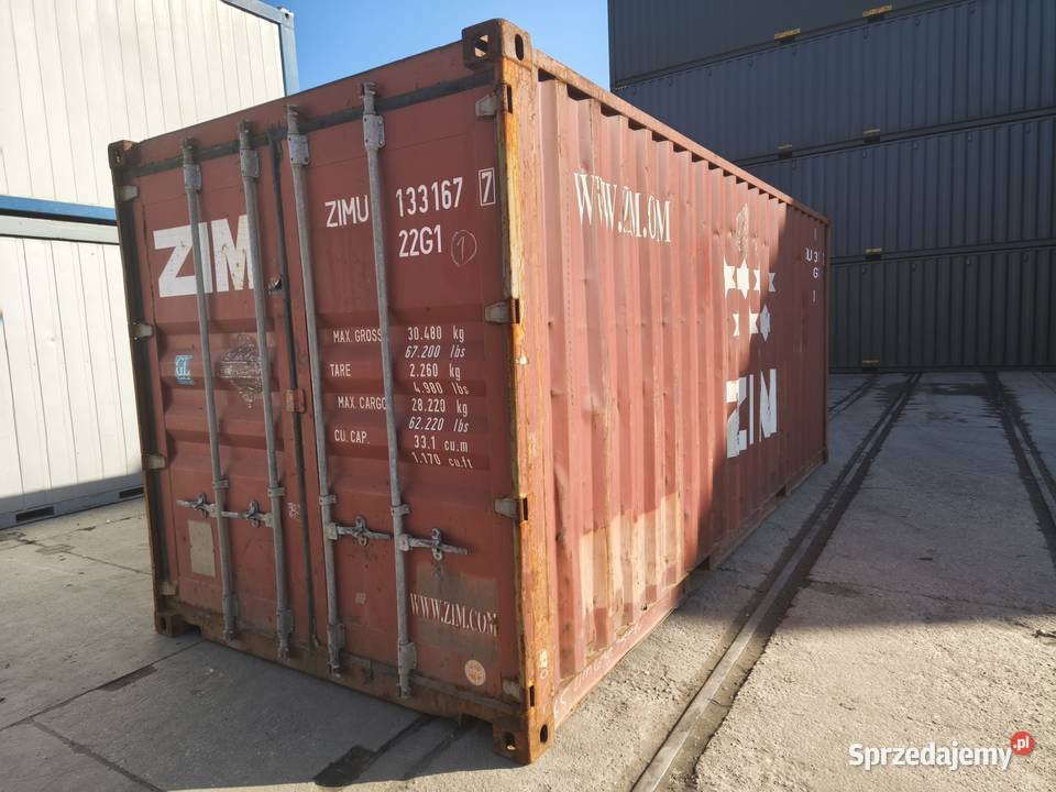 Kontener morski 6 metrowy 20 DV Pewny Kontener Magazynowanie