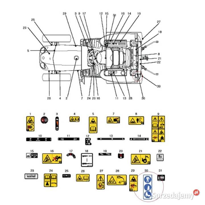 Naklejka LS MT 125 LS MT 335 LS MT 340 LS MT 350 podkarpackie Tajęcina