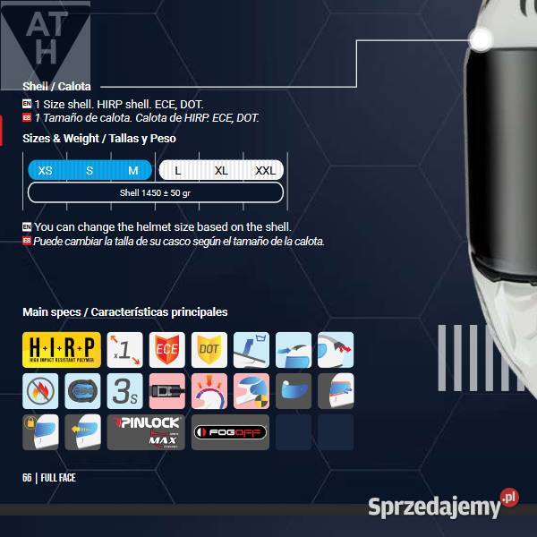 KASK INTEGRALNY CRAZYDOG ROZMIAR M AUTOTECH Mrągowo