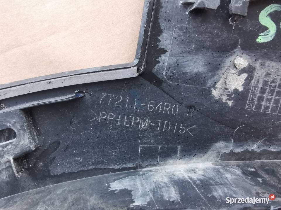 Listwa błotnika przód prawa rh Suzuki sx4 scross listwy boczne Sieraków