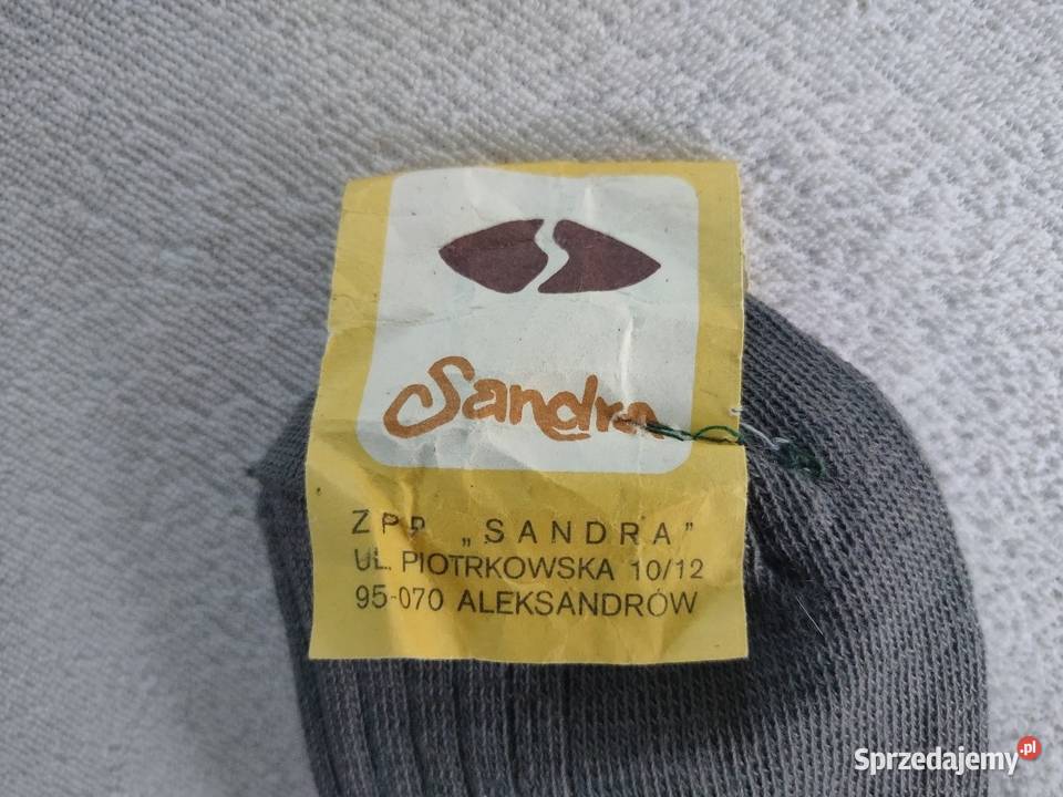 Oryginalne skarpety z PRL ZPP Sandra Aleksandrów Kościan