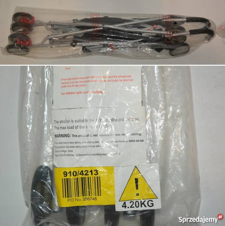 Wózek spacerowy Baby Start parasolka lekki 42 Rozkładane zachodniopomorskie Rewal