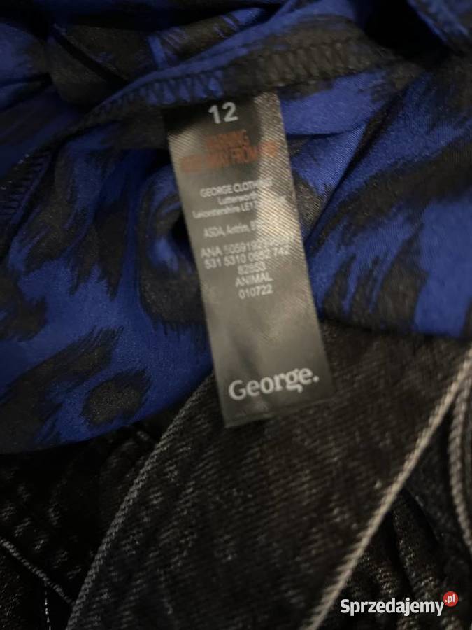 George bluzka modny wzór panterka cetki luźny Choszczno