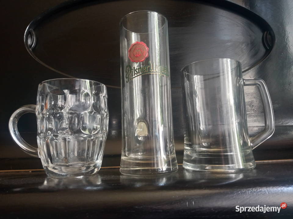 3x Szklanka Kufel Do Piwa Zestaw Birofilistyka Ruda Śląska sprzedam