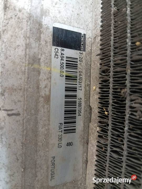 CHŁODNICA WODY INTERCOOLER KOMPLET WENTYLATOR 14 sprzedam