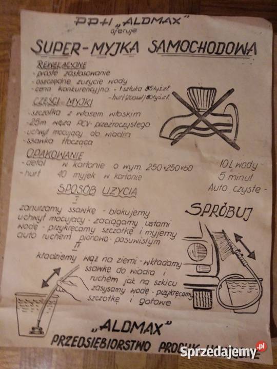 Myjka samochodowanie potrzebuje pompy i wody pod