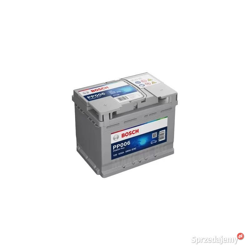 Akumulator Bosch 63Ah 580A EN PP006 PRAWY PLUS Akumulatory Gdańsk