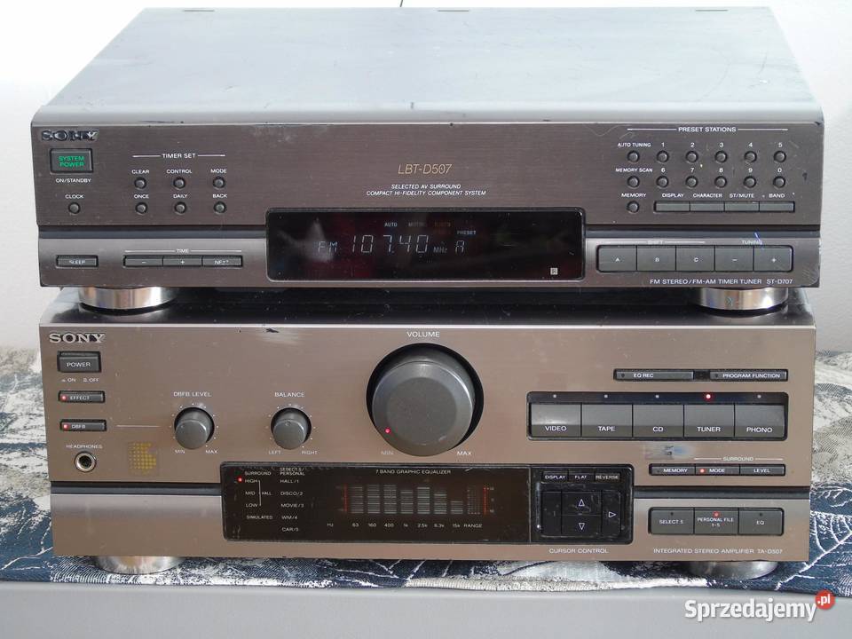 Wzmacniacz radio i korektor graficzny Sony Jasło