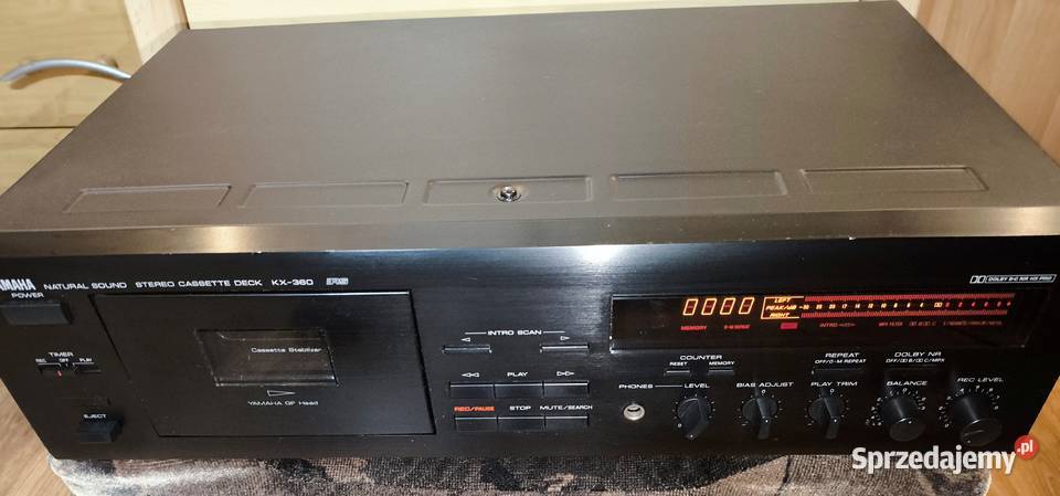 Magnetofon kasetowy Yamaha KX 360 głowica GF 37 Grybów