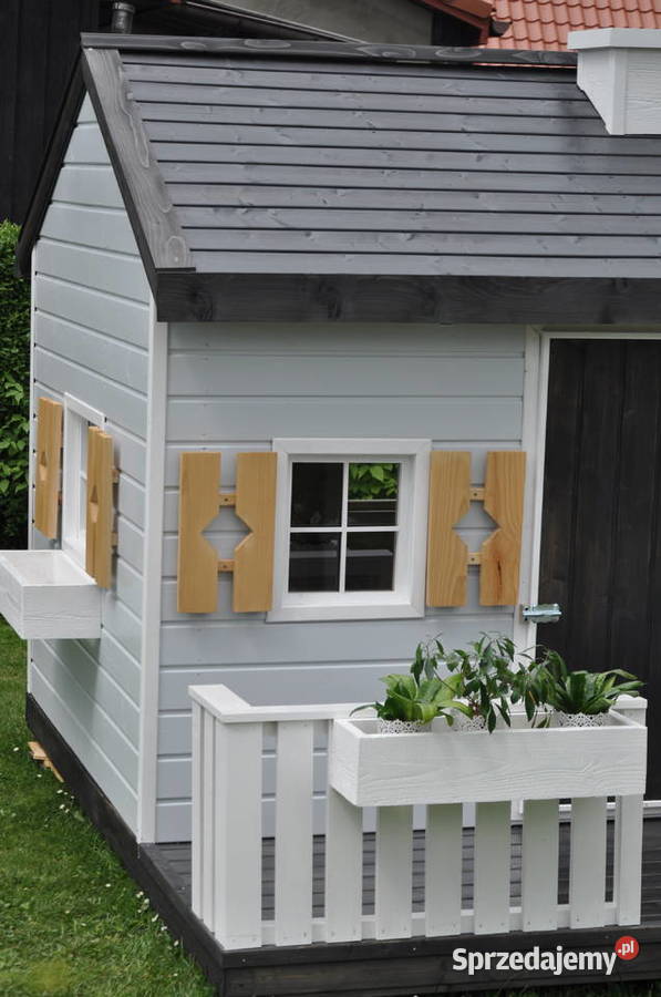 Oryginalny ładny solidny domek ogrodowy dzieci z 3 lata+
