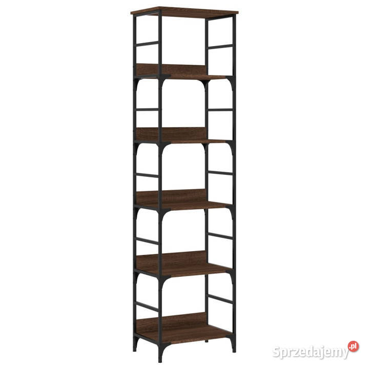 Regał brązowy dąb 50x33x1885 materiał