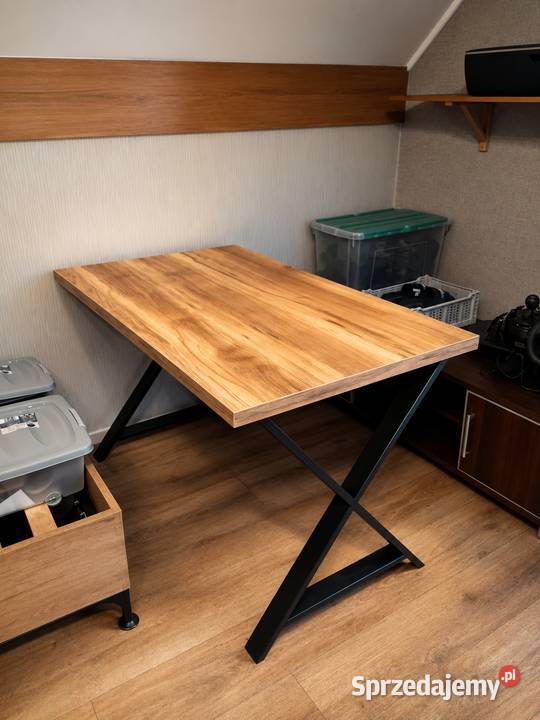 Stół loft kuchenny 120x70 Złoty dąb Własna śląskie sprzedam