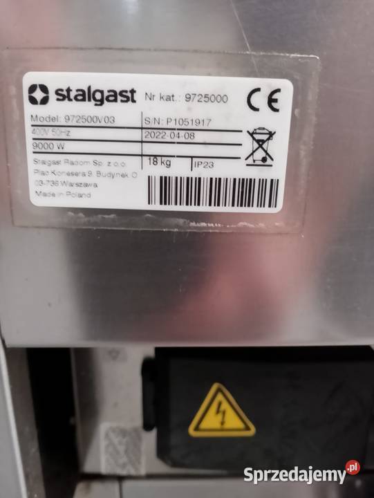 Frytownica 1komorowa Stalgast 9725000 Wrocław