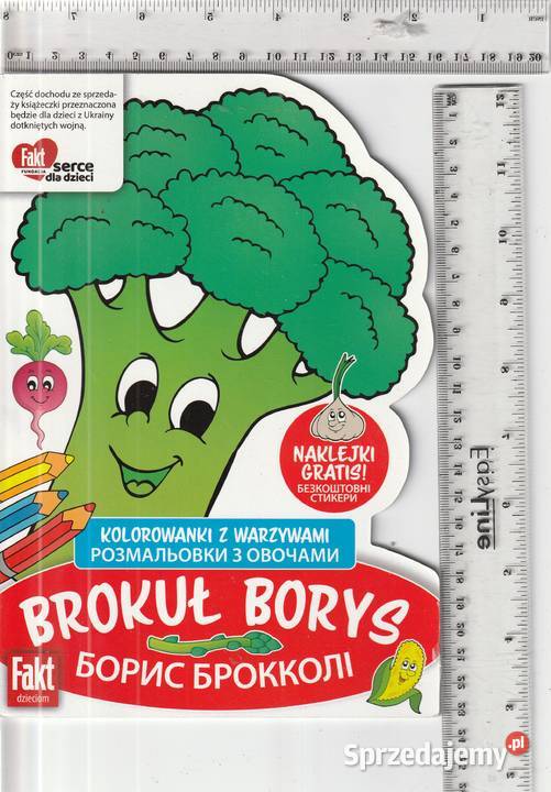 Kolorowanki z warzywami Brokuł Borys miękka Pruszków