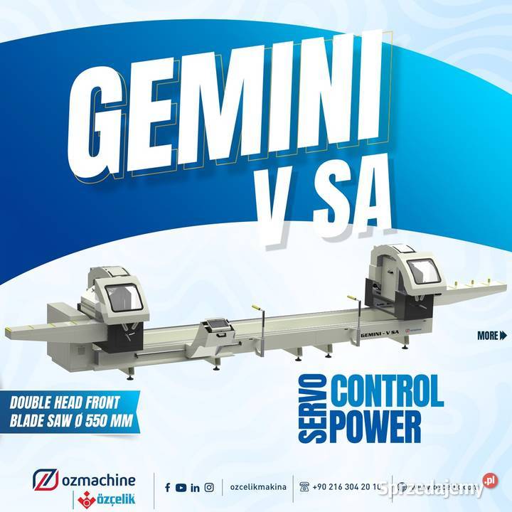 Piła dwugłowicowa GEMINI V SA 2 x tarcza 550mm kujawsko-pomorskie Obodowo