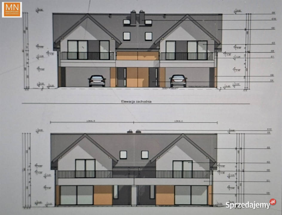 Ogłoszenie dom bliźniak Modlniczka 160m2 Rok budowy 2025 Sprzedaż sprzedam