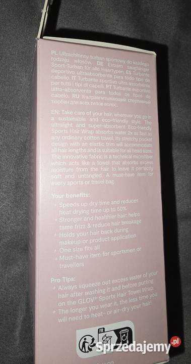 Glov ultrachłonny turban sportowy Sosnowiec sprzedam
