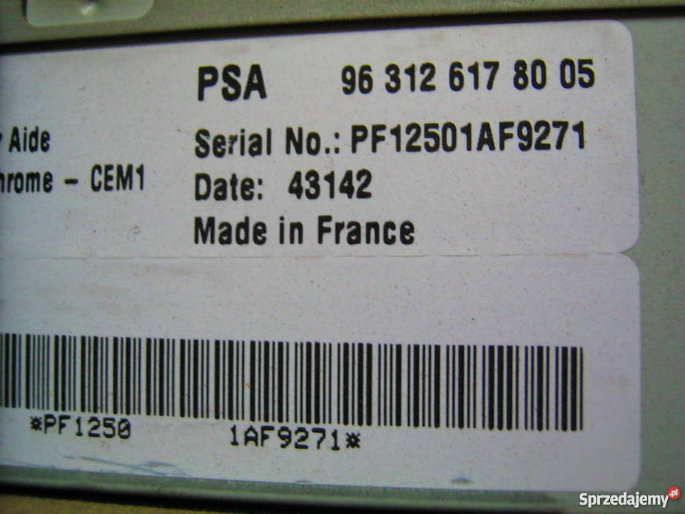 Nawigacja fabryczna PeugeotCitroen100 zl Rzeszów