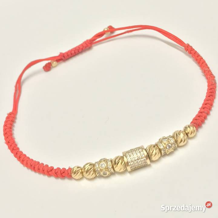 Złota BRANSOLETKA męska 585 14K miękka zdobiona