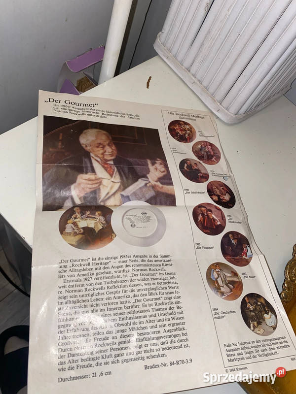 Talerz porcelanowy kolekcjonerski Bradex Norman Kraków