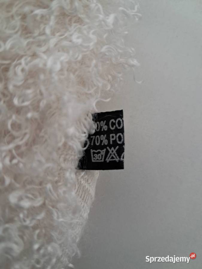 Szalikokomin biały z boucle do sprzedania Kraków