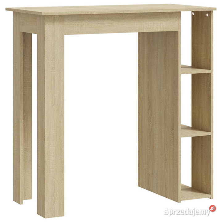 Stolik barowy z półkami dąb sonoma 102x50x1035 Warszawa