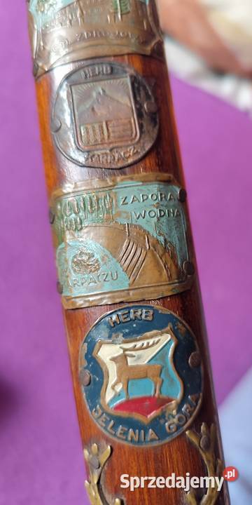 Oryginalna ciupaga turystyczna z PRL lata 70te Sosnowiec