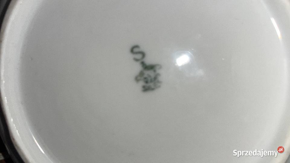 Patera z opalizowanej porcelany Syg Sile Gdańsk