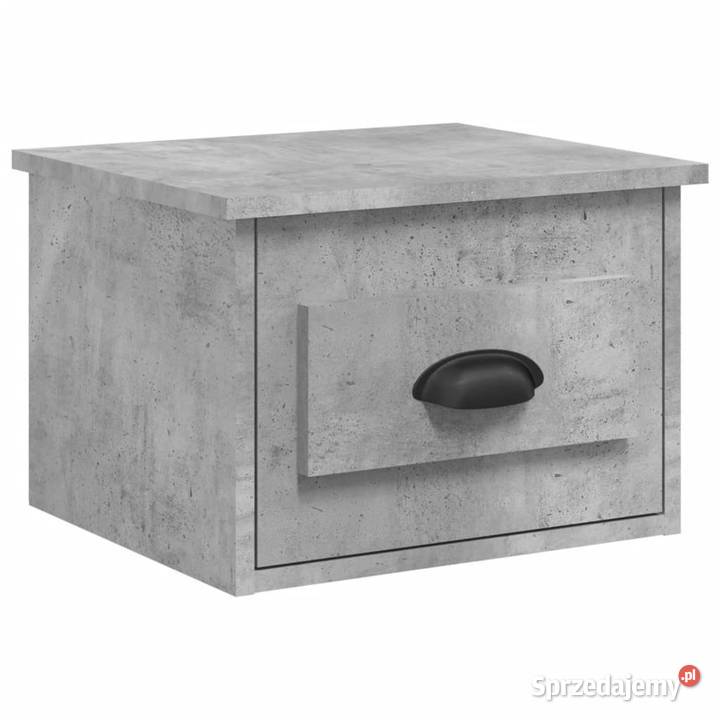 Wisząca szafka nocna szarość betonu 415x36x28 Nocne Warszawa