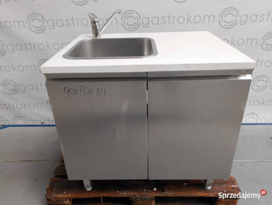 Stół ze zlewem drzwi otwierane 90x70 Wrocław
