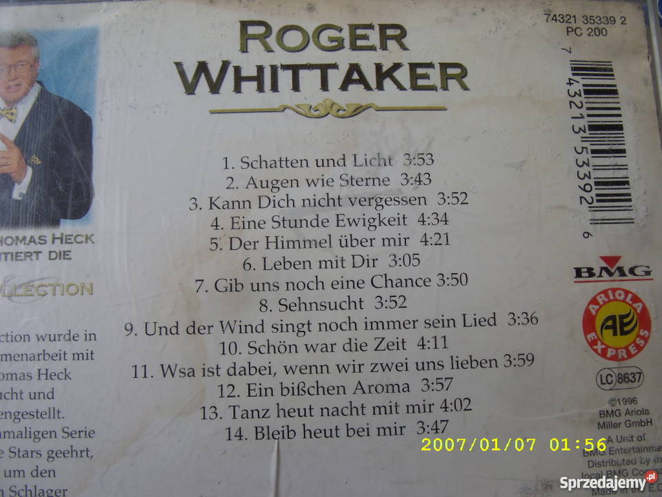 Pop CD ROGER WHITTAKER STARCOLLECTION BMG Wołów