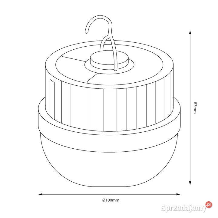 Przenośna Lampka LED Ufo 10W 4000K Solar śląskie Starokrzepice
