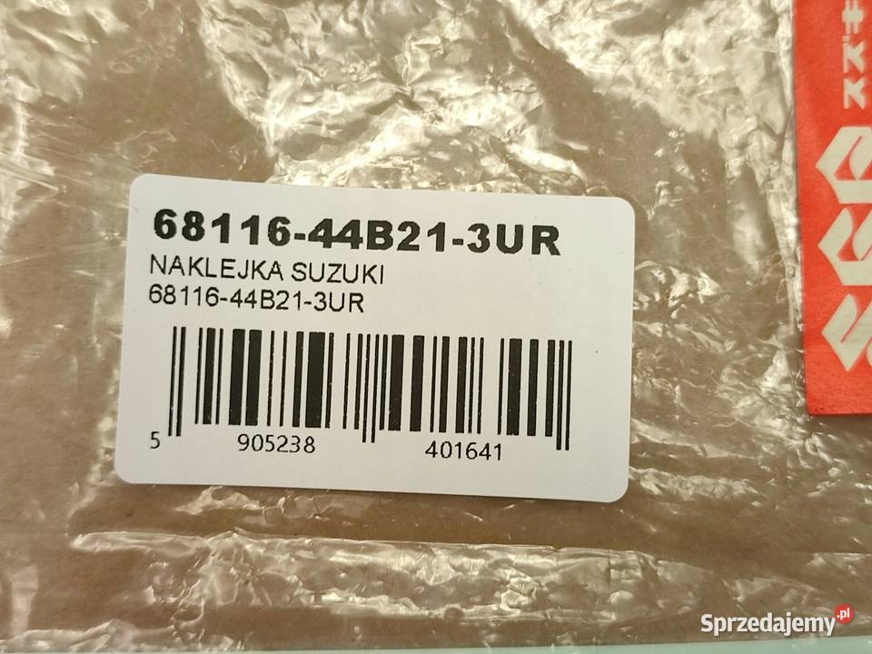 NAKLEJKI NA BAK LEWA STR SUZUKI DR800S 1990 NOWE osobowe