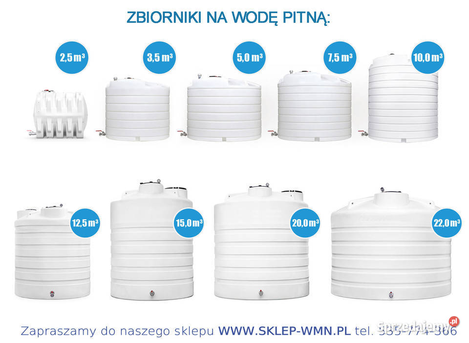 ZBIORNIK NAZIEMNY NA WODĘ PITNĄ 5000L z ATESTEM Opole